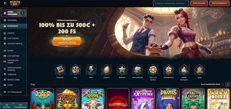 Monsterwin casino login - Monsterwin Casino Erfahrungen - Echtgeld Bonus und sichere Anmeldung